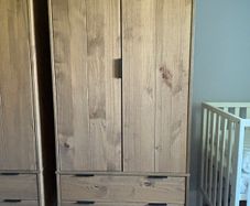 Solid Wood Hykkon "Cashel" 2-Door Wardrobe