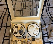 Automatic Watches Watch Turner 4+6 Watches Watch Winder Box Watch Box Wooden Display Case