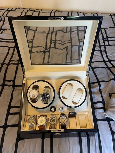 Automatic Watches Watch Turner 4+6 Watches Watch Winder Box Watch Box Wooden Display Case