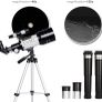 Telescope for Kids & Beginners 70mm Portable Astronomical Telescopes with Height Adjustable Tripod & Phone Adapter Gift for Christmas (FREE POSTAGE) Image 2
