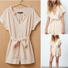 Zara romper playsuit chic comfy summer boho