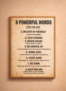 Unique Motivational Canvas Poster