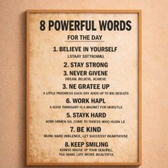 Unique Motivational Canvas Poster