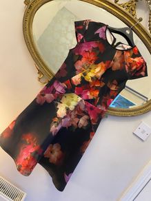 Ted Baker Embla Floral Skater Dress Short Dress Woman Size 2 / UK 10