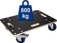 main image for ad Transport Roller with 2 x Parking Brakes 40 x 60 cm up to 800 kg Screen Printing Plate - PP Wheels Rolling Board Furniture Roller Transport Aid for Moving Furniture Transport Furniture Dog Trolley Scooter Transporter