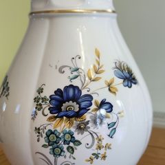 Royal Tara Blue Cornflower Floral Vase Galway Ireland 20 cm Tall Fine Bone China