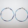 Sparkly Black Hoop Earrings - new - nice gift Image 8