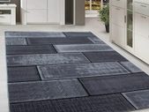Modern Rug stone wall design living room