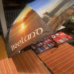 Umbrella with Ireland images