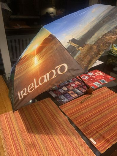 Umbrella with Ireland images
