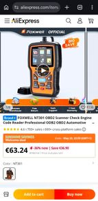 Foxwell NT301 OBD2 Scanner