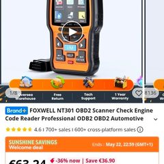 Foxwell NT301 OBD2 Scanner