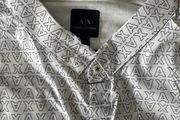 Armani Exchange White Logo Print Shirt  XL