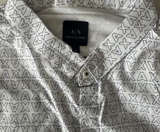 Armani Exchange White Logo Print Shirt  XL