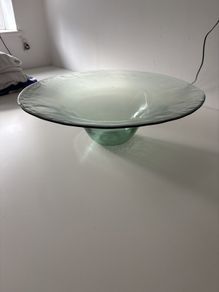 Large glass fruit bowl