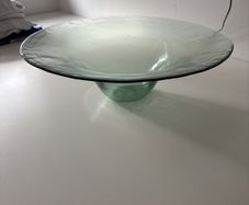 Large glass fruit bowl