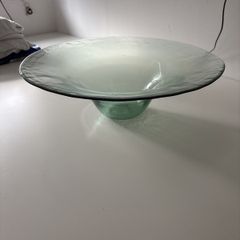 Large glass fruit bowl