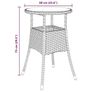 Garden Dining Set 3 pcs Black Poly rattan Image 5