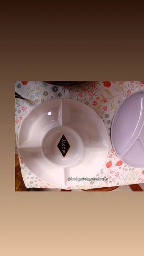 Vintage Fondue Plates