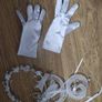 Communion dress with accessories and shoes Image 10