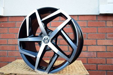 18" Dallas Type Black Alloy Wheels Vw Seat Skoda 5x112