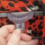Red leopard design shirt dress size 14 Image 2