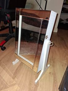 Standing Mirrored Jewelry Armoire & Organizer