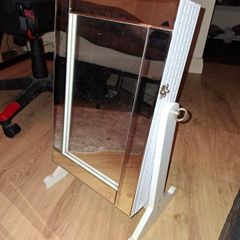 Standing Mirrored Jewelry Armoire & Organizer