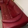 Natuzzi Red Leather Sofa Image 3