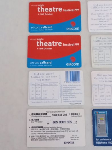 Call Cards 7 irish cards 1 International