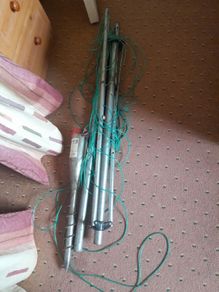 Folding washing  line. 3 bar
