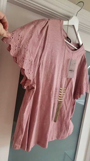 George dusky pink top Sz 22 UK - Bnwt