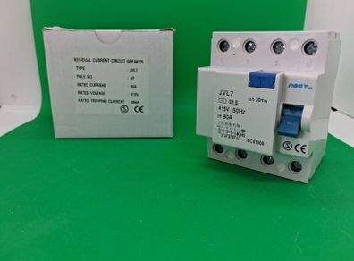 Postage - 5 x Circuit Breakers RCCB 4P 80A 30mA 230v