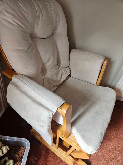 nursing chair and footrest