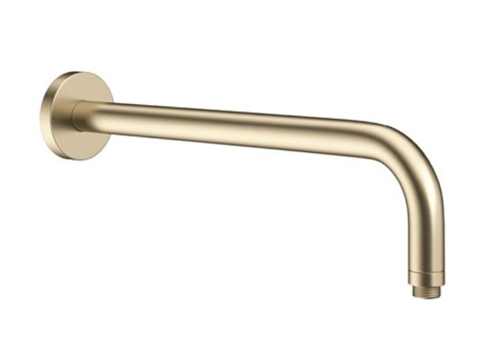 Clearance: Wall Mounted Shower Arm - Brushed Brass