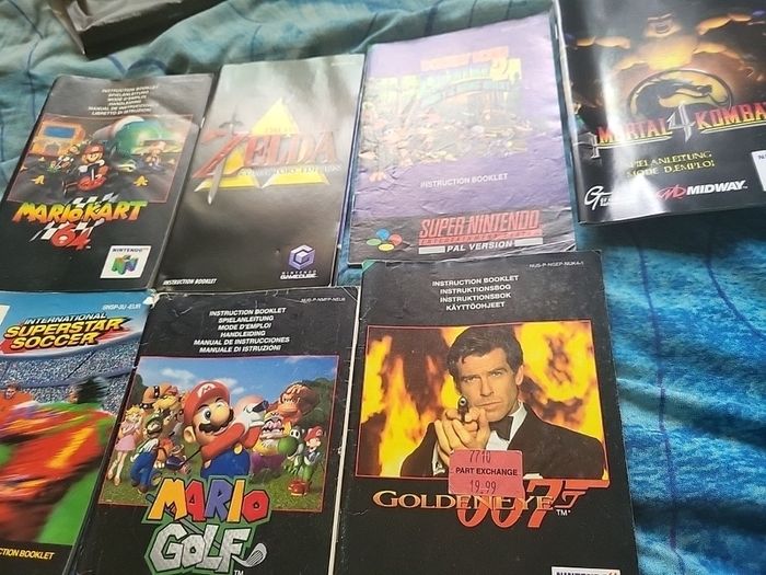 video games manuals