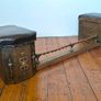 Antique Arts & Crafts Club Fender (c. 1900) adjustable fireplace seats Image 5