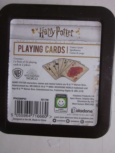 Harry Potter Hogarts Playing Cards