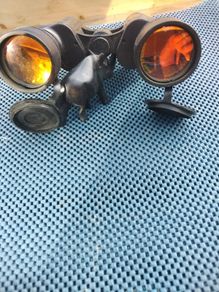 Old russian binoculars