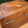 Vintage Wooden Jewelry Box 6,4" x 4" H-4" Image 6