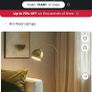 Gold arc free standing lamp Image 6