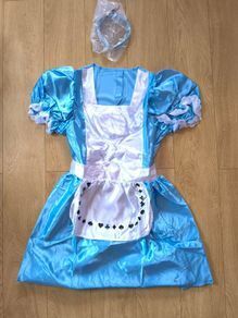 Alice in Wonderland blue costume dress girl size GB12-14