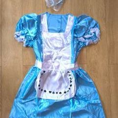 Alice in Wonderland blue costume dress girl size GB12-14