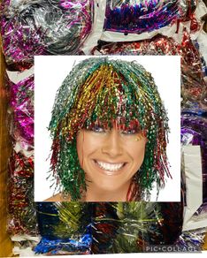 50 Glitter Wigs - Fancy Dress - Assorted Colours - Job Lot