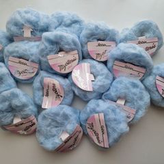 Blue mohair yarn