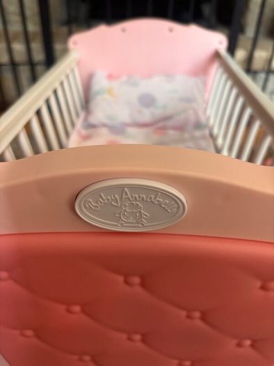 Baby Annabell doll, high chair & rocking crib
