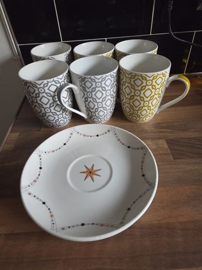 cups and saucers