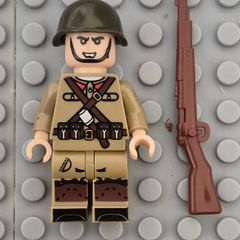 Lego compatible, military figures, soviet russian infantry. 15 figures plus rifles.