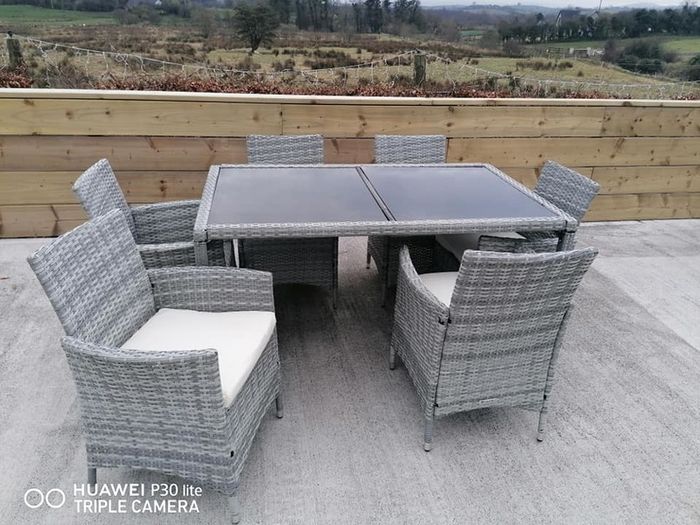 Rattan Seating Set, 6 Chairs..free Delivery