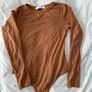 Outrageous Rust Bodysuit with Open Back Size S Image 2